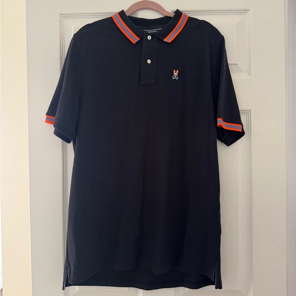 Psycho Bunny Polo with Orange Trim